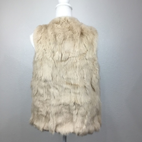 𝅺ELLISON Luxurious Rabbit Fur Vest Size Small - Picture 3 of 7